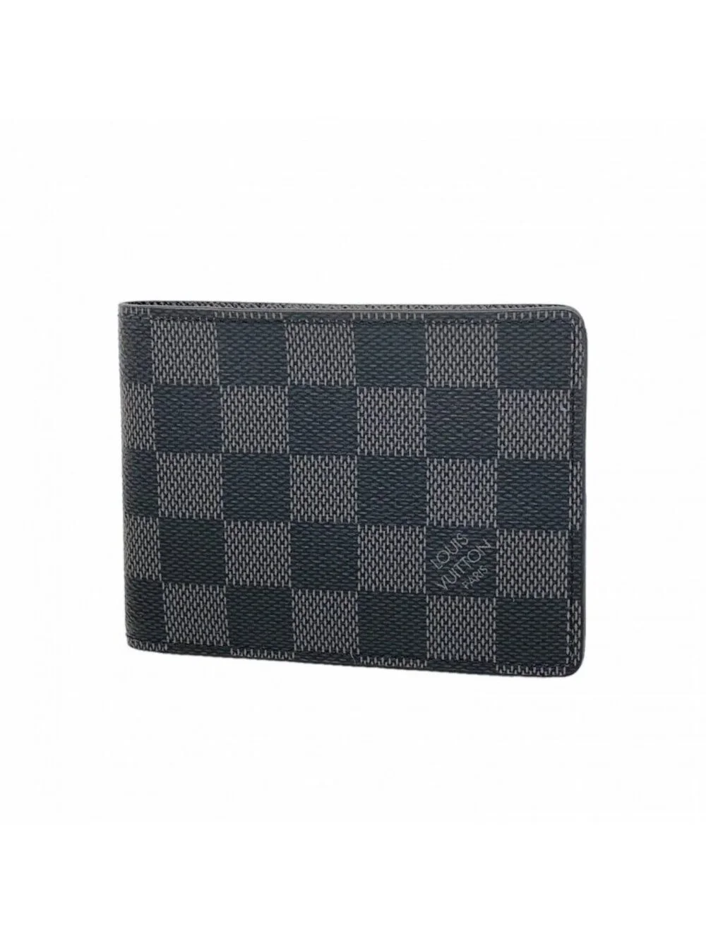 Louis Vuitton Billfold Damier Graphite Portefeuille Calf Black Wallet